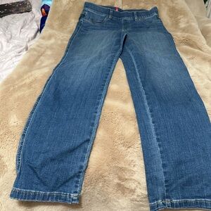 Spanx pull on denim jeans L